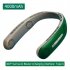 Portable Neck Fan Usb Rechargeable Low Noise Leafless Cooling Fan Air Cooler Wearable Neckband Fans A306 green