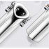 Portable Necklace Air Purifier Remove Formaldehyde PM2 5 Negative Ion Air Freshener Metallic silver