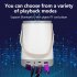 Portable Night Lamp Colorful Gradient Light Bluetooth compatible Music Fm Radio Aux3 5 Audio Link Speaker pink