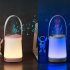 Portable Night Lamp Colorful Gradient Light Bluetooth compatible Music Fm Radio Aux3 5 Audio Link Speaker pink
