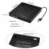 Portable Optical  Drive External Usb 3 0 Dvd Rw Cd Burner Reader Player Tray Compatible For Pc Laptop Black