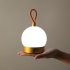 Portable Outdoor Camping Atmosphere Light Charging Table Lamp Bedroom Bedside Night Lights with Handle Black