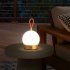 Portable Outdoor Camping Atmosphere Light Charging Table Lamp Bedroom Bedside Night Lights with Handle Black