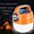 Portable Outdoor Camping Light  Rechargeable 1200mAh Battery Solar Powered And USB Charging  Outdoor Camping Hanging Tent Lamp With Adjustable Brightness Blue S