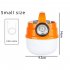 Portable Outdoor Camping Light  Rechargeable 1200mAh Battery Solar Powered And USB Charging  Outdoor Camping Hanging Tent Lamp With Adjustable Brightness orange