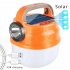 Portable Outdoor Camping Light  Rechargeable 1200mAh Battery Solar Powered And USB Charging  Outdoor Camping Hanging Tent Lamp With Adjustable Brightness Blue S