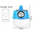 Portable Outdoor Camping Light, Rechargeable 1200mAh Battery Solar Powered And USB Charging, Outdoor Camping Hanging Tent Lamp With Adjustable Brightness Blue-Large large