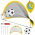 Portable Outdoor Children  Football  Toy  Set Folding Goal Iron Pole Pump Wear resistant Retractable Football Stand Kit Holiday Gifts Small  68CM 