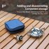 Portable Outdoor Gas Stove Ultralight Foldable Adjustable Valve Camping Hiking Kitchen Gas Burner   18cm 