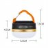 Portable Outdoor Led Camping Lantern Dimmable Emergency  Lamp Usb Rechargeable Light Black orange