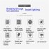 Portable Outdoor Led Headlight Power Display Type c Charging Sensor Night Running Lamps White