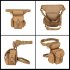 Portable Outdoor Leg Bag Multi purpose Oxford Cloth Fishing Backpack For Mountaineering Fishing Cycling ACU camouflage