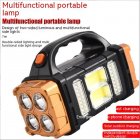 Portable Outdoor Solar Lamp 1500mha Battery Ip44 Waterproof Strong Light Flashlight HB 2678