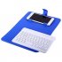 Portable PU Leather Wireless Keyboard Case for iPhone Protective Mobile Phone with Bluetooth Keyboard for iPhone 6 7 Smartphone purple