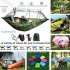 Portable Parachute Fabric Hammock with Mosquito Net For Outdoor Camping 12 