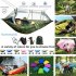 Portable Parachute Fabric Hammock with Mosquito Net For Outdoor Camping 1 
