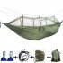 Portable Parachute Fabric Hammock with Mosquito Net For Outdoor Camping 4 