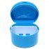 Portable Partial Denture Storage Box Teeth Care Case Dental Tray Box Orthodontic Retainer  white