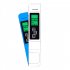 Portable Pen Type 3 In 1 Digital Lcd Display Water Quality  TDS   CE   Temperature Meter Water Purity Monitor Blue