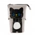 Portable Pencil Pouch Standing Pen Holder Cute Pencil Bags Stand Up Pen Case Cartoon Pencil Pens Storage Box black cat 481