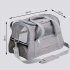 Portable Pet Bag Outgoing Travel Breathable Pets Cage Handbag with Top Window Mesh gray