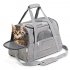 Portable Pet Bag Outgoing Travel Breathable Pets Cage Handbag with Top Window Mesh Light blue