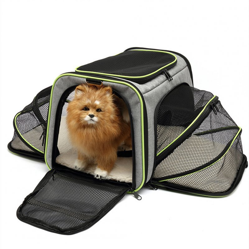 Portable Pet Carrier Bag Expandable Foldable Breathable