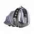 Portable Pet Cat Backpack Foldable Multi Function Bag Large Space Capsule Cage black