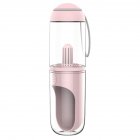 Portable Pet <span style='color:#F7840C'>Water</span> <span style='color:#F7840C'>Bottle</span> Travel Puppy Cat Drinking Bowl for Outdoor Pink
