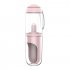 Portable Pet Water Bottle Travel Puppy Cat Drinking Bowl for Outdoor Pink