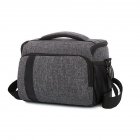 Portable Photography Camera Bag Rain Cover Adjustable Shoulder Strap Dual Zipper Crossbody Bag Skyrim Gray