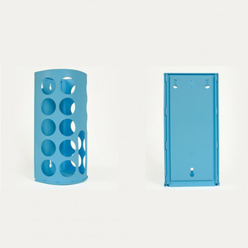 Portable Plastic Eco Bag Storage Box Blue