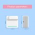 Portable Pocket Thermal Instant Photo Printer Inkless Printing for iOS Android Maker Machine Blue