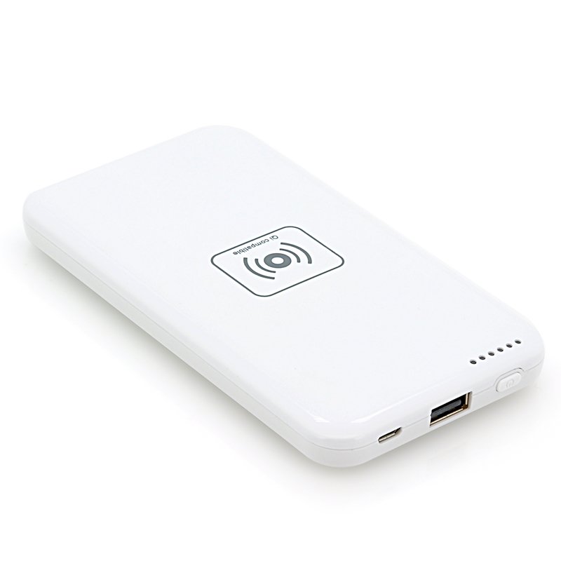 Portable Power Bank w/ 4800mAh + Qi Charging