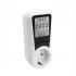 Portable Power Socket Meter Monitor Lcd Display Household Smart Power Monitor With Backlight EU plug