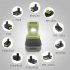 Portable Power Source Li ion with Lighting Dual Usb Output  Dc Output for Ryobi P743 18v 14 4v One  Green