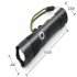 Portable Powerful Mini Flashlight Aluminum Alloy Telescopic Usb Rechargeable Outdoor Camping Flash Light P50 white light