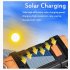 Portable Powerful Solar Led Flashlight Handheld Rechargeable Outdoor Lighting Torch Camping Searchlight yellow