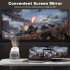 Portable Projector 720P Video Projector With Remote Control Home Video Smart Projectors Wireless WiFi Mini Outdoor Movie Projector For Smart Phones Laptop Table