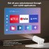 Portable Projector 720P Video Projector With Remote Control Home Video Smart Projectors Wireless WiFi Mini Outdoor Movie Projector For Smart Phones Laptop Table