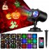 Portable Projector Lights With Rotable Bracket 12 HD Slideshows Multifunctional IP44 Waterproof Colorful Night Light Projector British regulatory