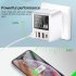 Portable Qc3 0 4 Ports Usb  Charger Multi port Charger 40w Fast Charging Compact Design Mobile Phone Adapter With Led Display UK plug