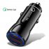Portable Qc3 0 Fast Charge Dual Port Car Charger Overheating Overcharge Protection Charger white
