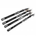 Portable Retractable Fishing Rod Carbon Fiber Rod Super Short Spinning Fishing Rod Metal gray