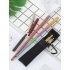 Portable Retractable Stainless Steel Drinking Straws for Milk Tea Coffee Mixer Cleaning brush