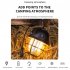Portable Retro Usb Outdoor Led Camping Light Searchlight Hanging Tent Light Work Lamp With Handle LY14 USB cable