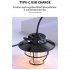 Portable Retro Usb Outdoor Led Camping Light Searchlight Hanging Tent Light Work Lamp With Handle LY13 USB cable