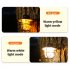 Portable Retro Usb Outdoor Led Camping Light Searchlight Hanging Tent Light Work Lamp With Handle LY15 USB cable