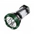 Portable Searchlight Emergency Rechargeable Camping Light Torch Outdoor Fishing Waterproof Patrol Lamp Led Flashlights dark green