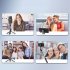 Portable Selfie Stick Phone Tripod Quick Assembly 7 Sections Expansion Selfie Rod Mobile Phone Selfie Stick Stable Tripod  Cell Phone Tripod Support For Travel V